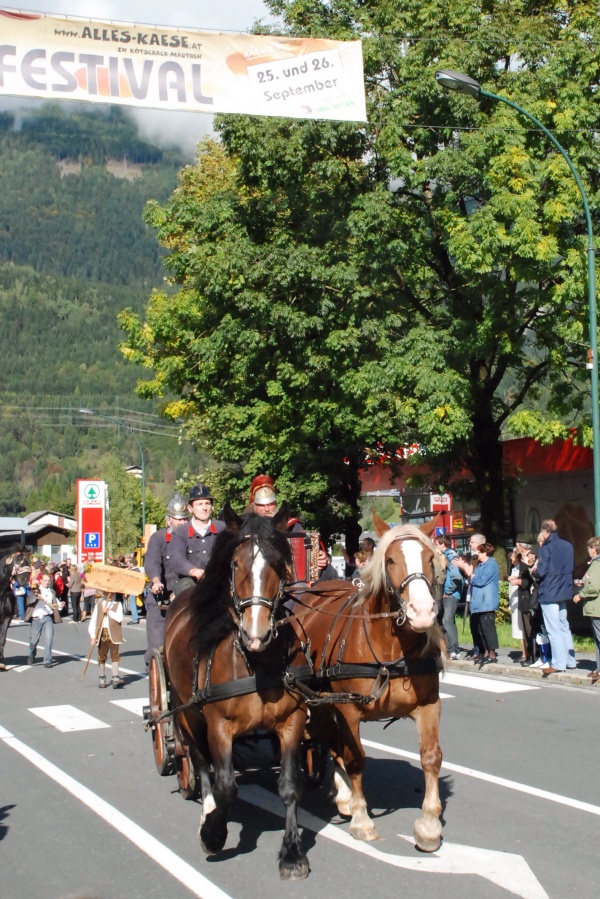 Umzug beim XV. Käsefestival in Kötschach-Mauthen